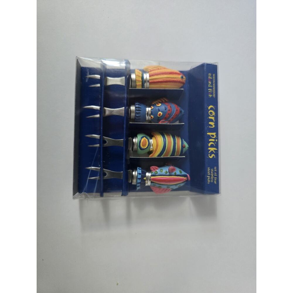 NWT DII Trout Fish Oven Mitt & Boston Warehouse Stainless Steel Corn Picks Set - Picture 4 of 6